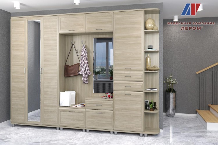Модульная прихожая Мелисса 5 ясень асахи